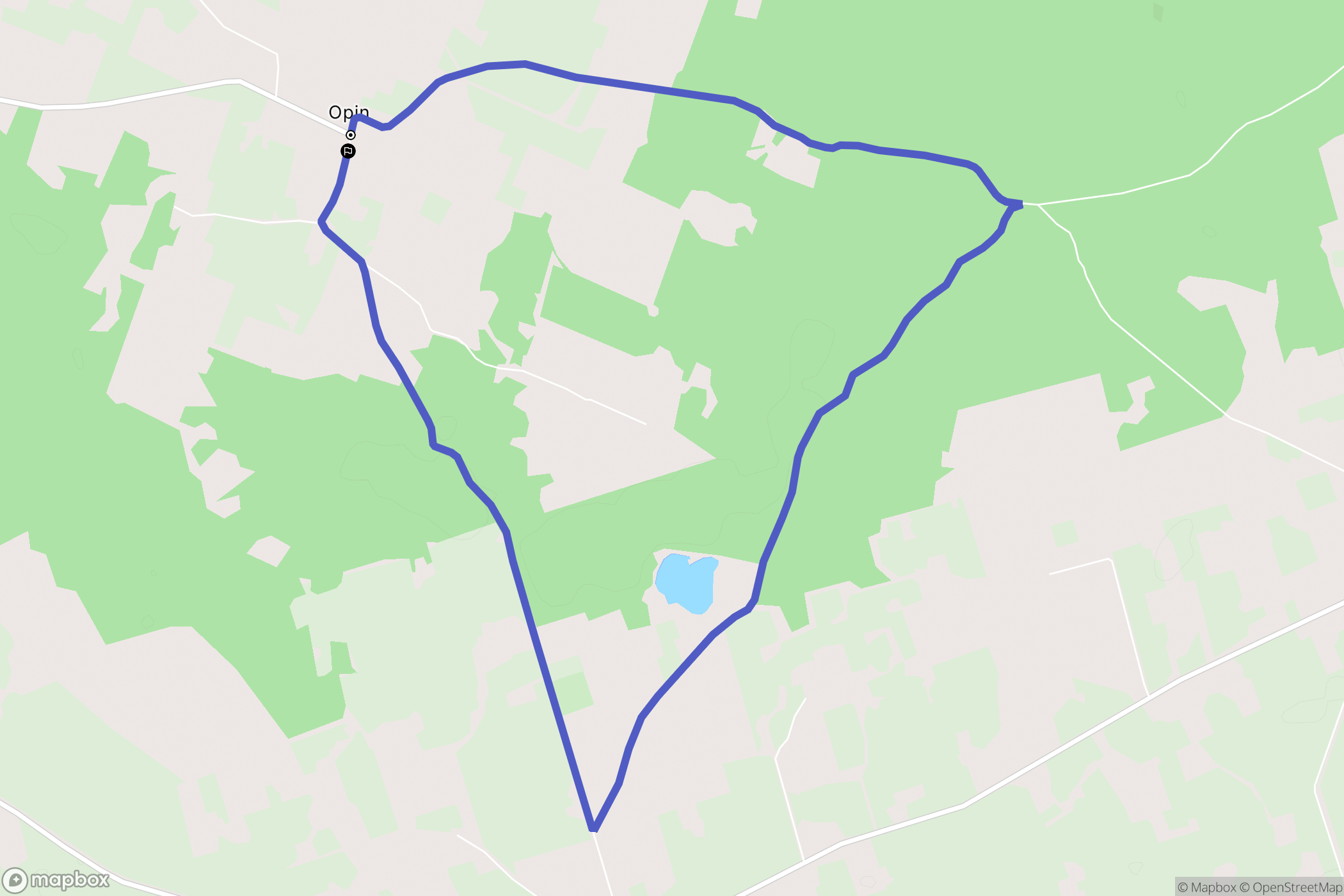 Opin: mapa trasy - Poland