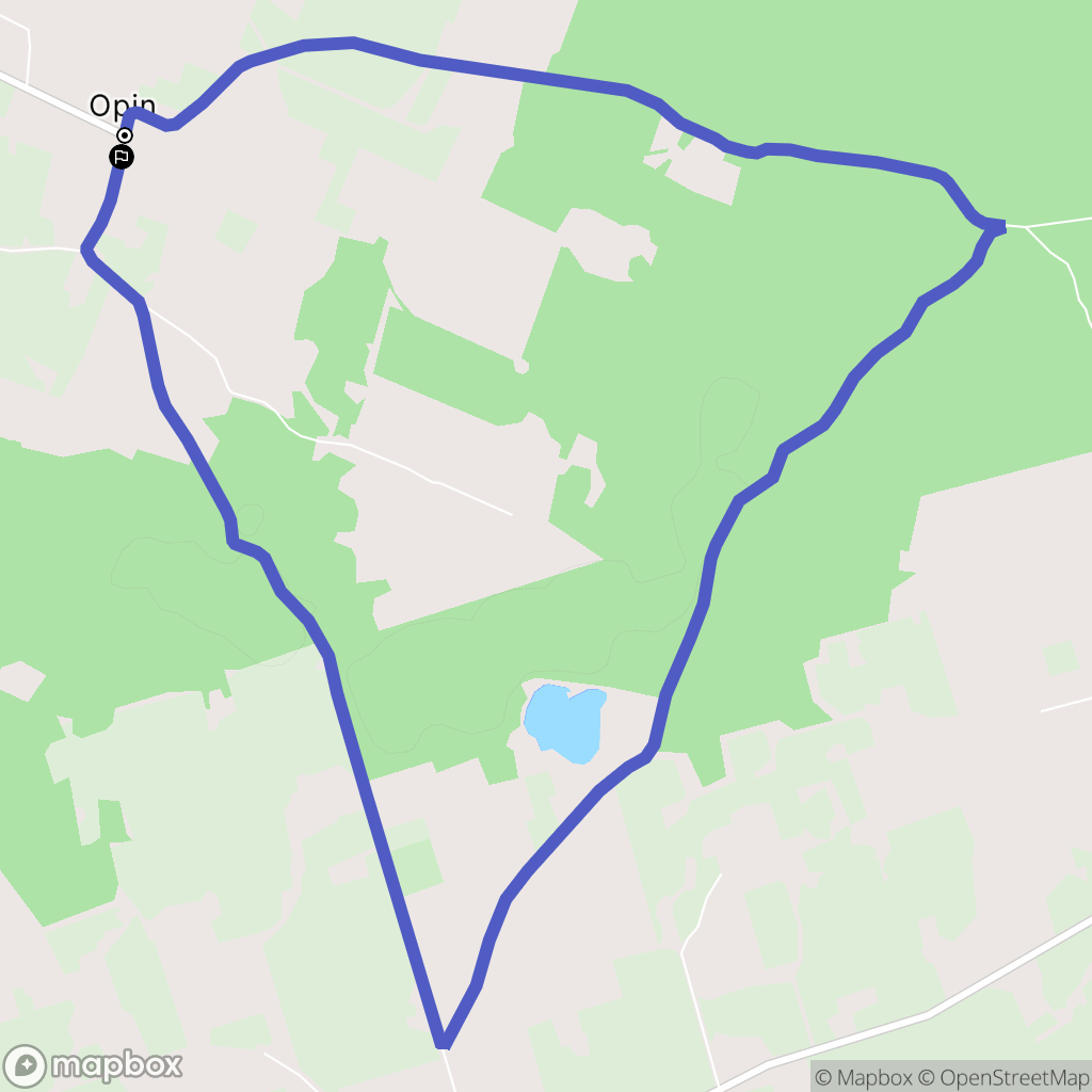 Opin: mapa trasy - Poland