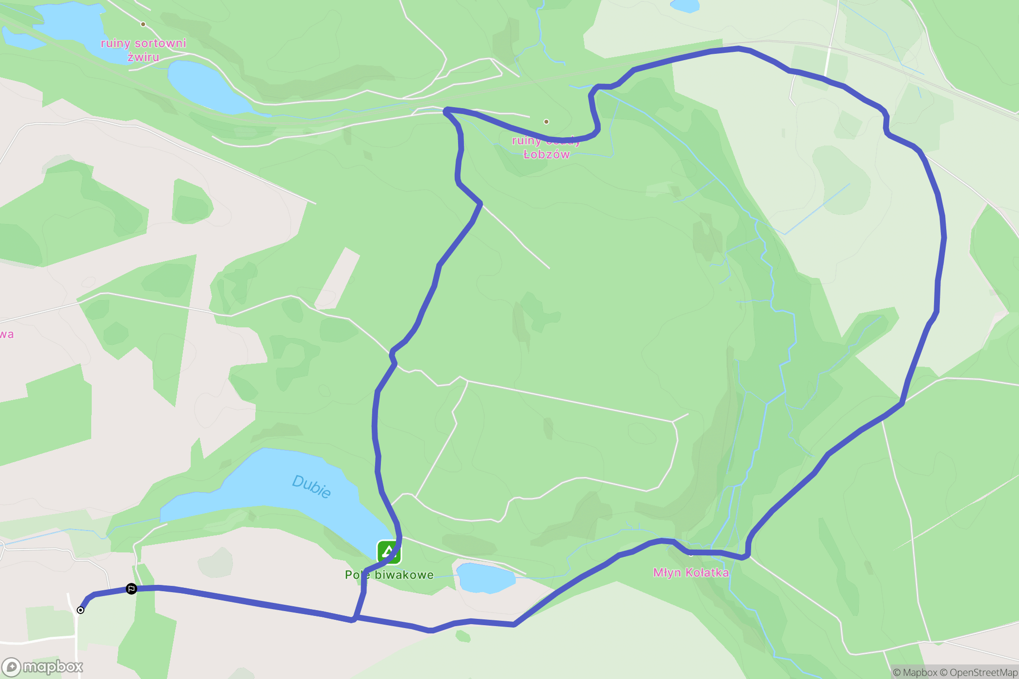 Ginawa: mapa trasy - Poland