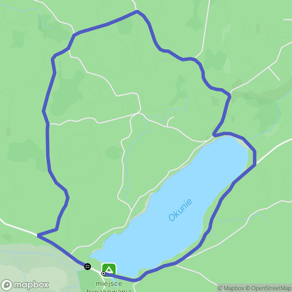 Okole: mapa trasy - Poland