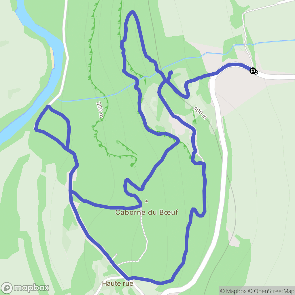 Saint-Hymetière-sur-Valouse : carte du parcours de randonnée - France