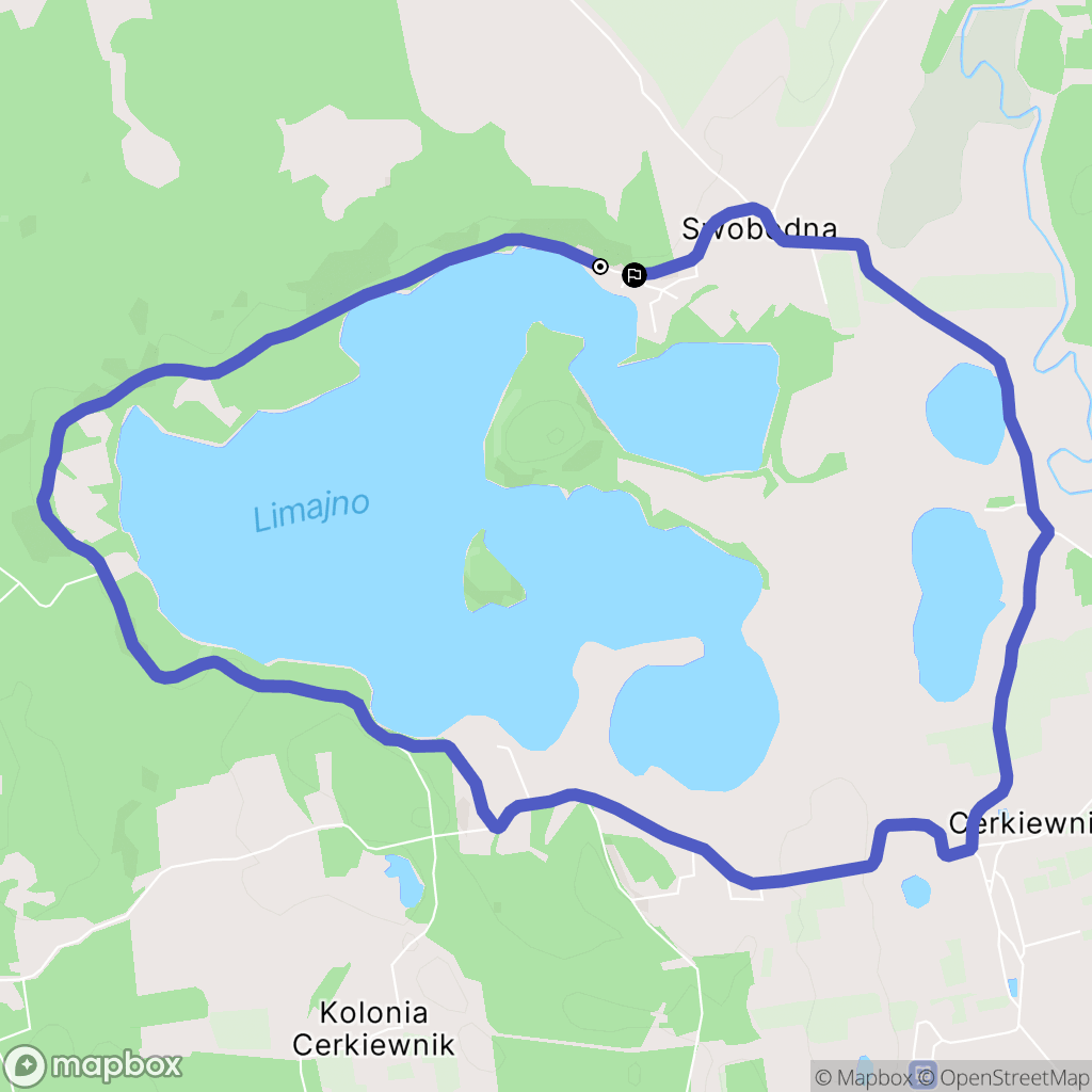 Swobodna: mapa trasy - Poland