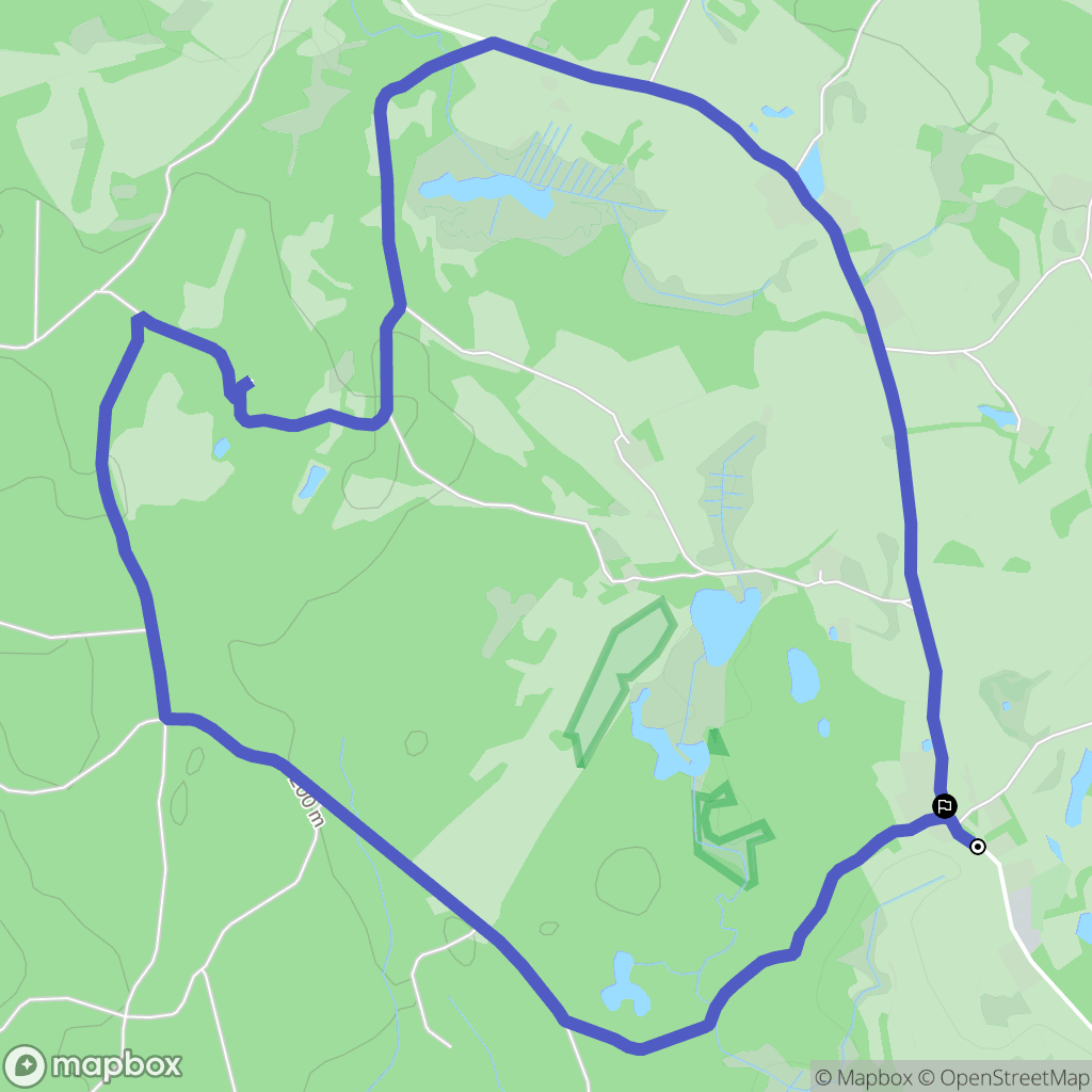 Czarnkowie: mapa trasy - Poland