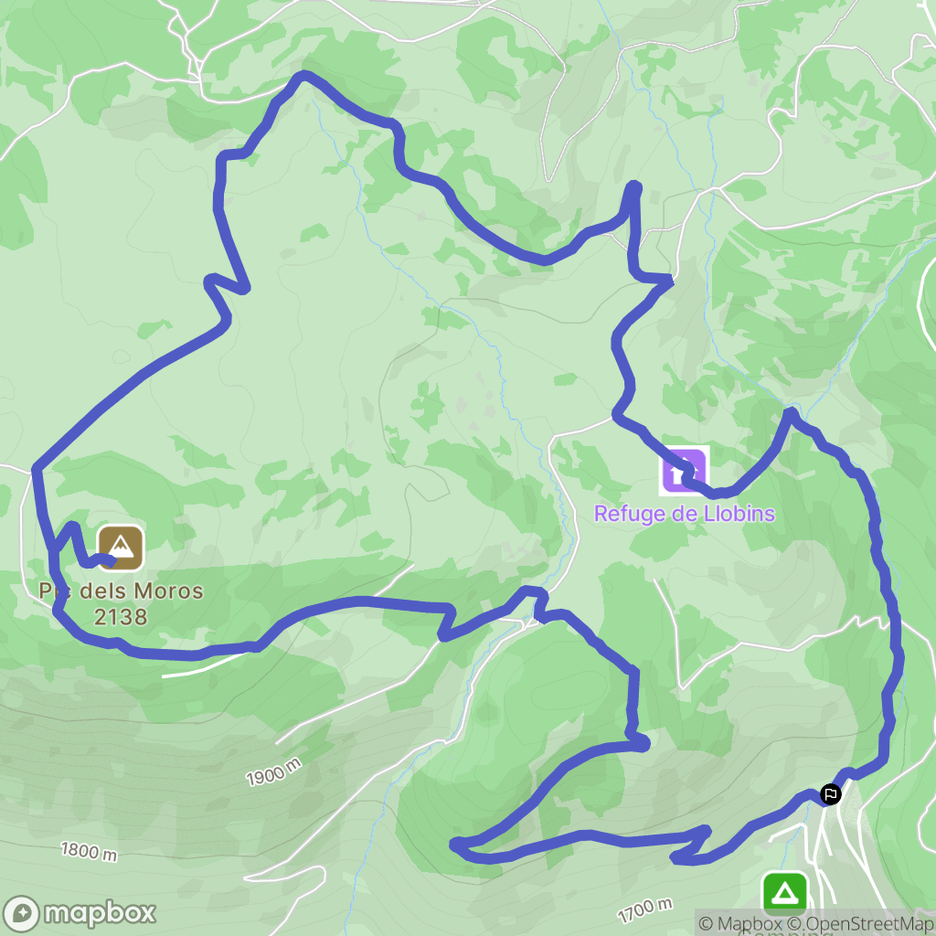 Égat : carte du parcours de randonnée - France