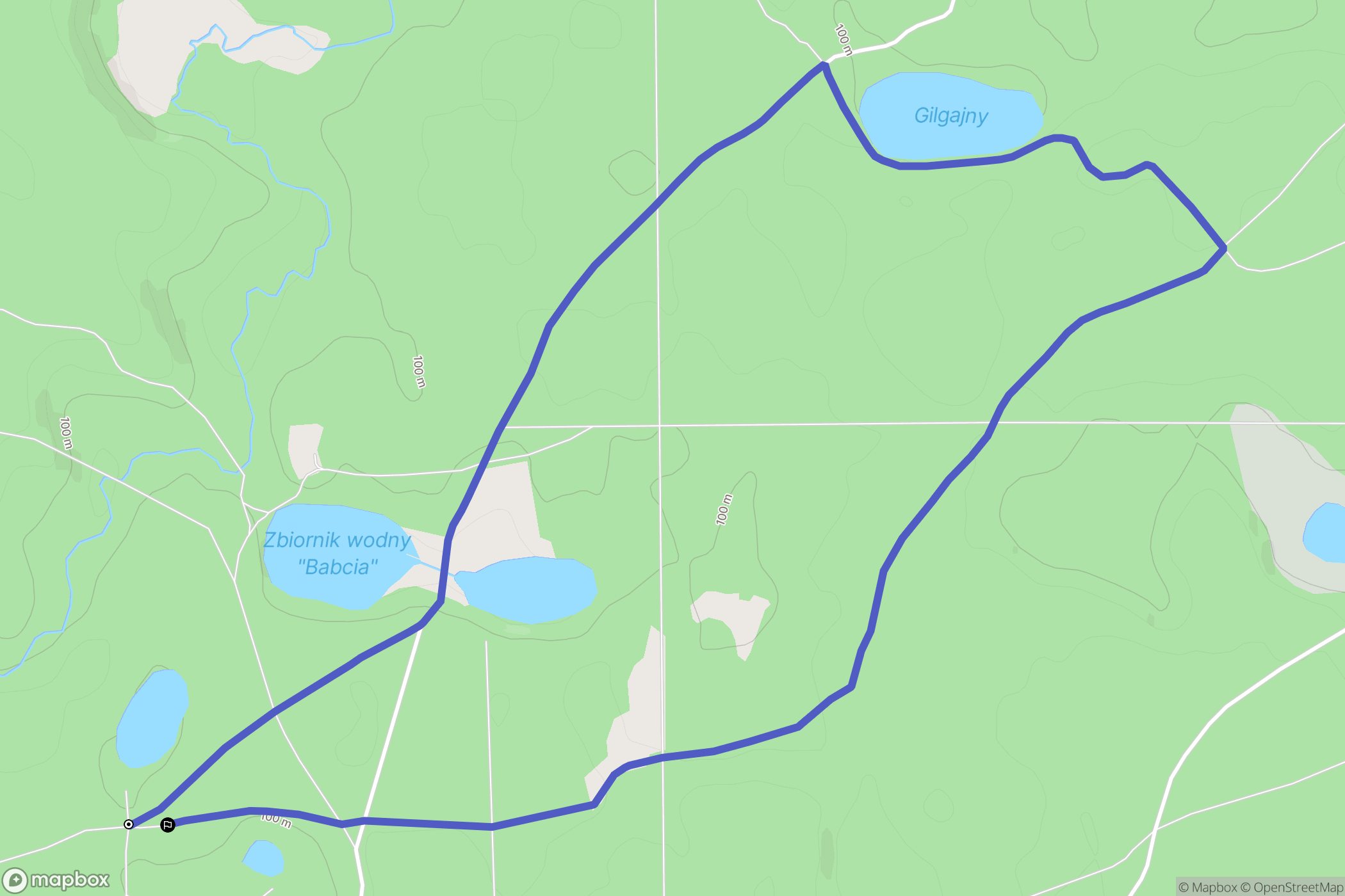 Wichrowo: mapa trasy - Poland