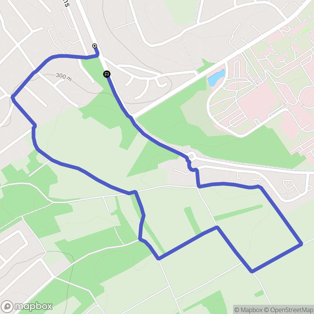 Brunstatt-Didenheim : carte du parcours de randonnée - France