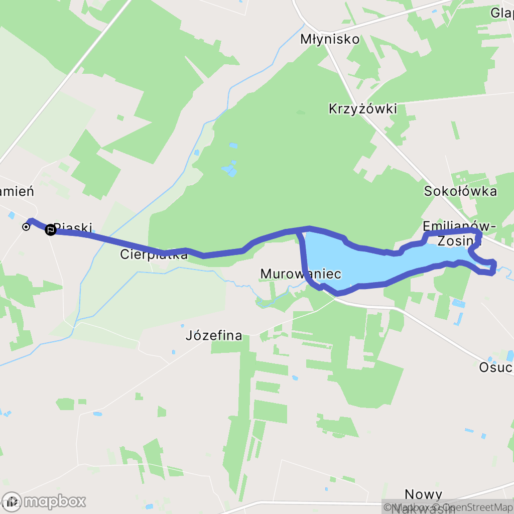 Kamień: mapa trasy - Poland