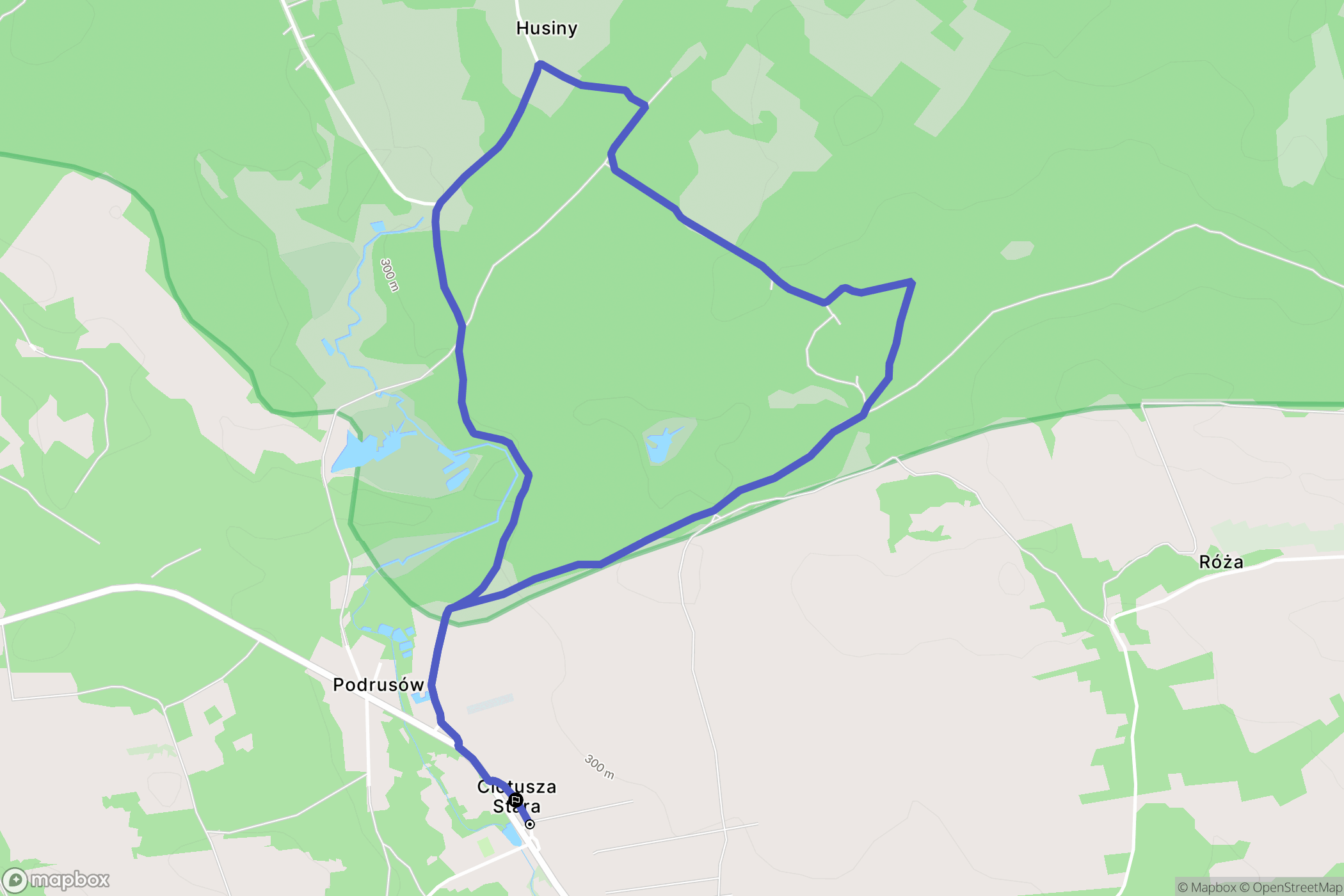Ciotusza Stara: mapa trasy - Poland