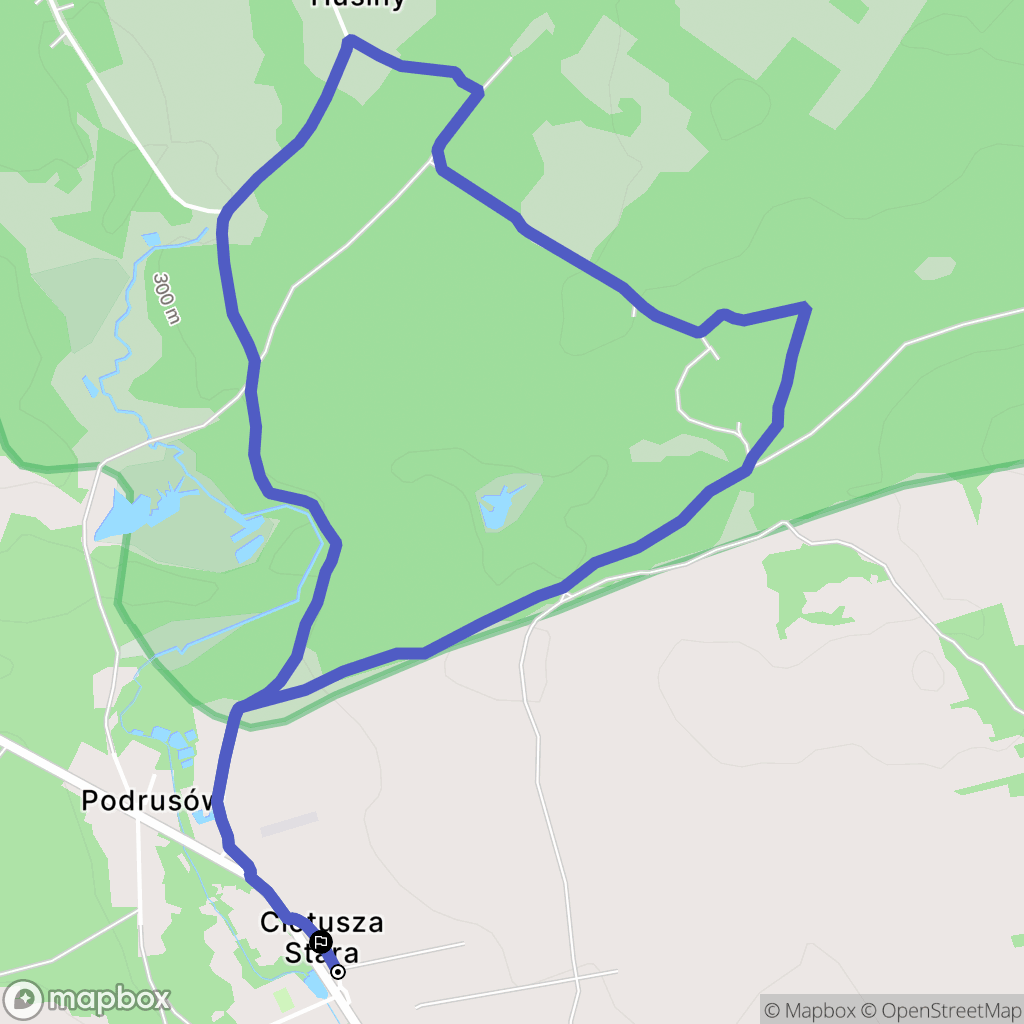Ciotusza Stara: mapa trasy - Poland