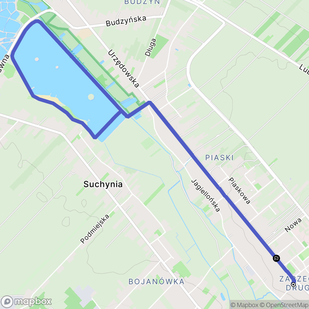 Kraśnik: mapa trasy - Poland