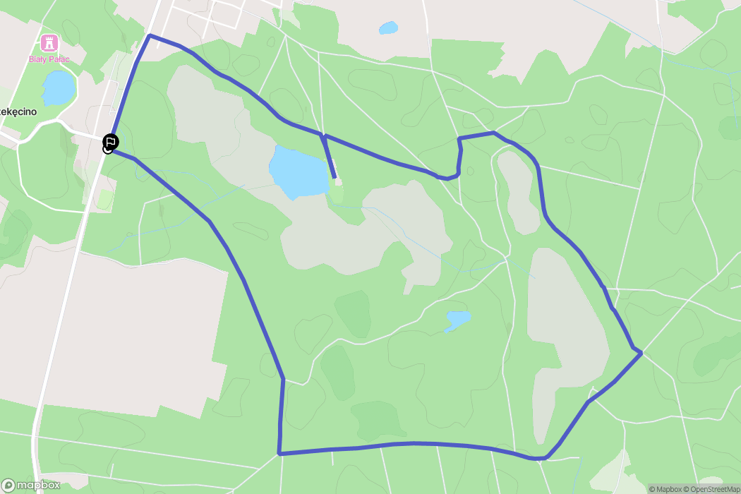 Strzekęcino: mapa trasy - Poland