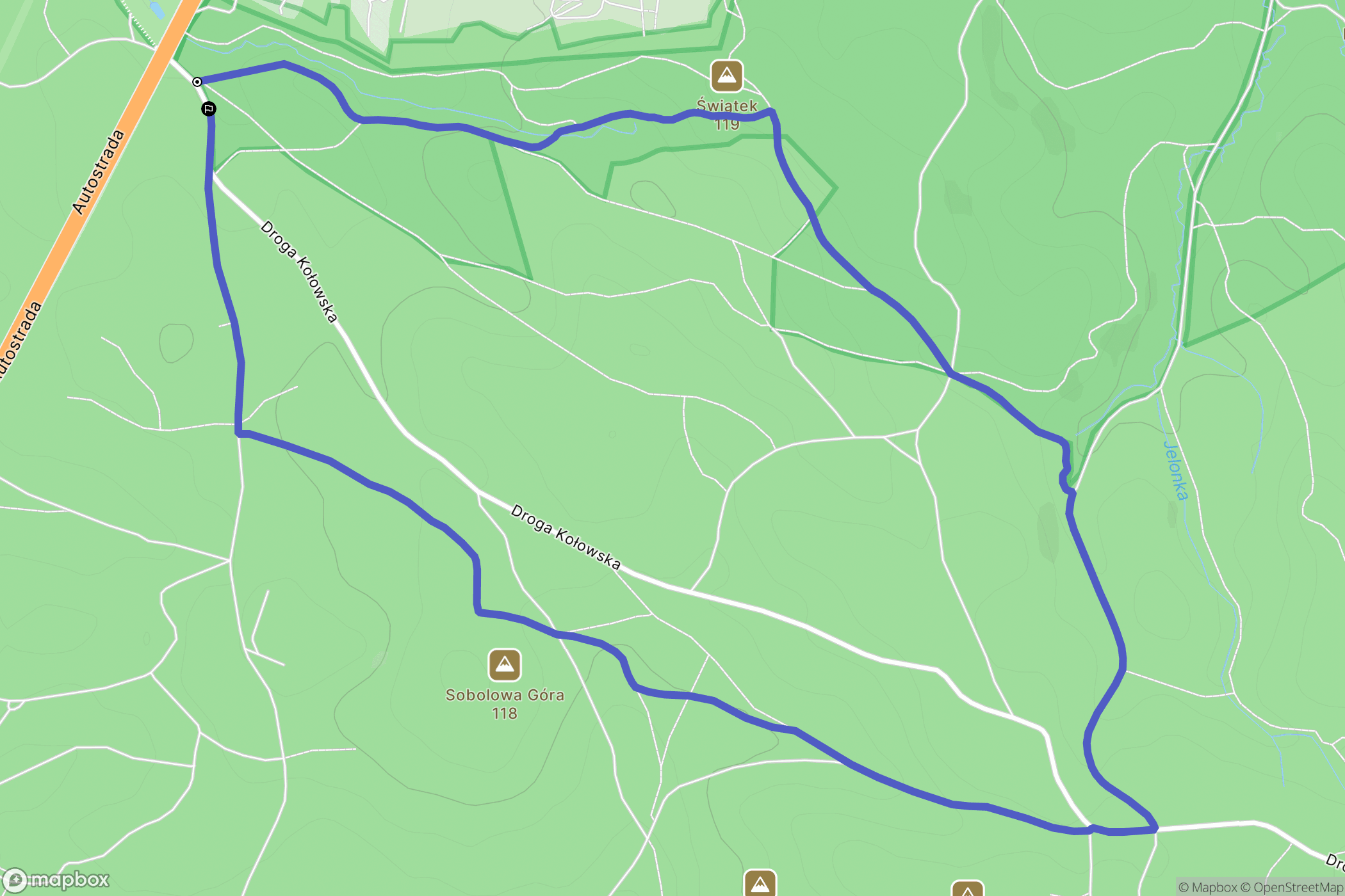 Szczecin: mapa trasy - Poland