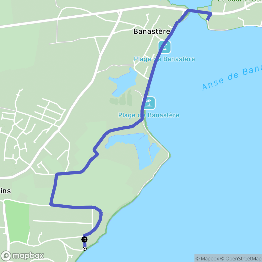 Sarzeau : carte du parcours de randonnée - France