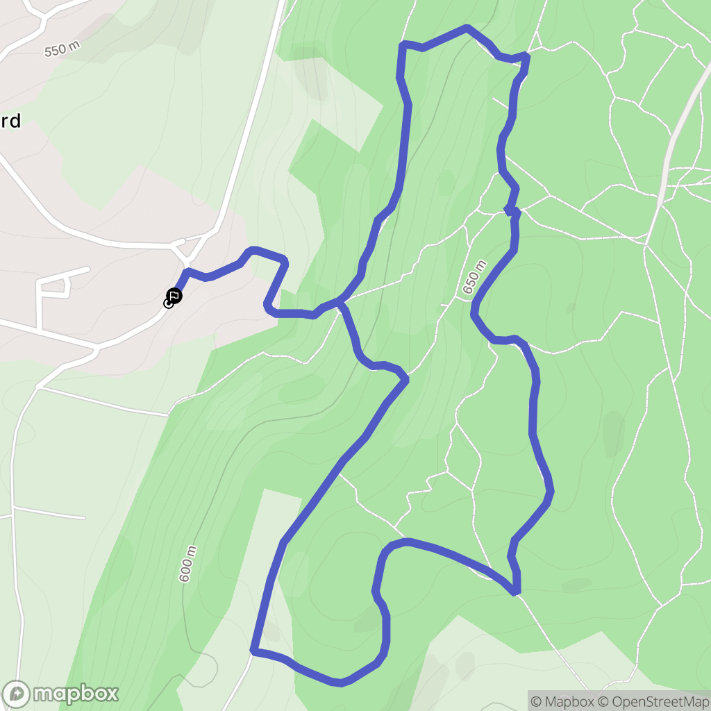 Nonglard : carte du parcours de randonnée - France