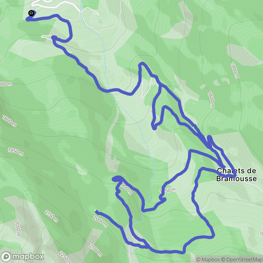 Guillestre : carte du parcours de randonnée - France
