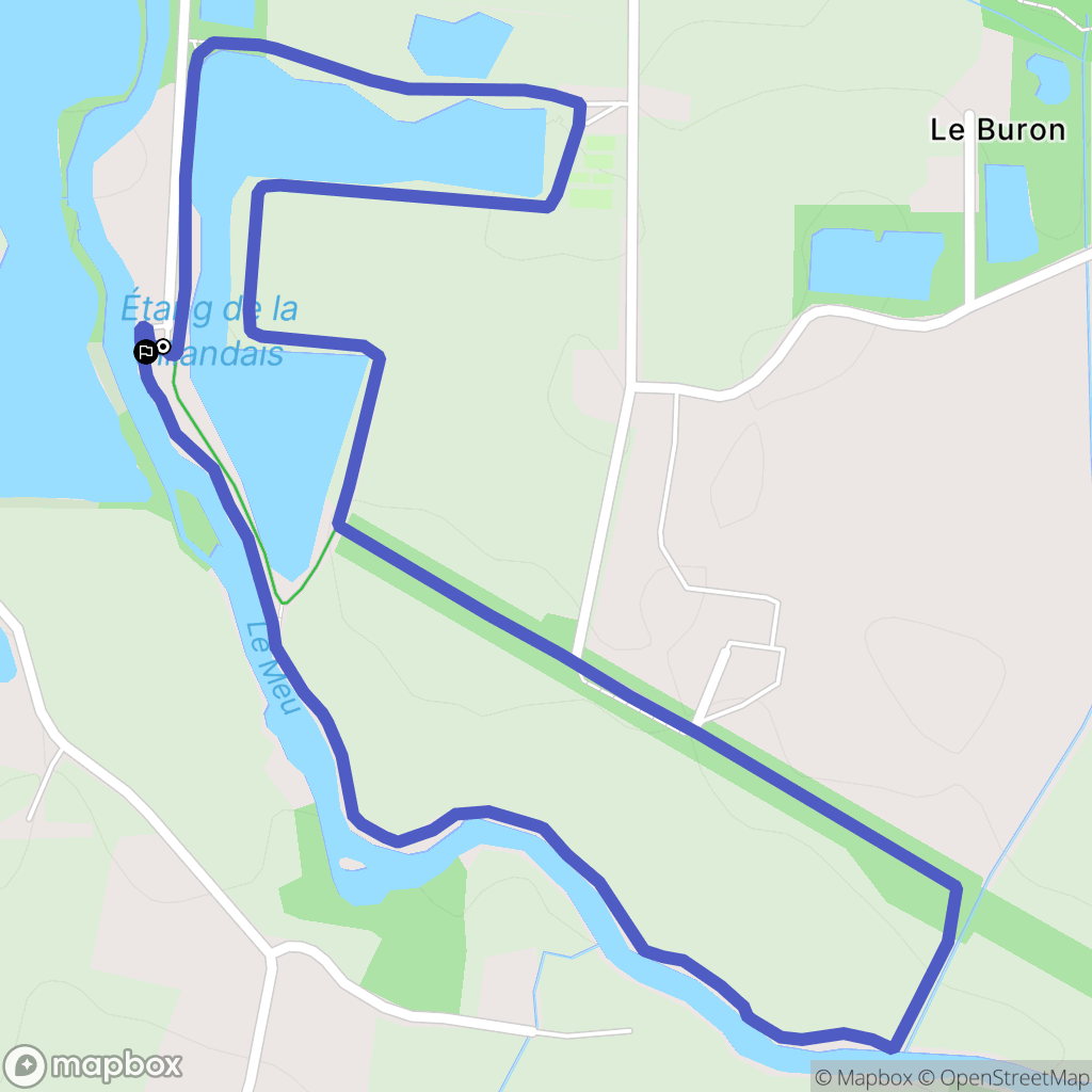 Chavagne : carte du parcours de randonnée - France