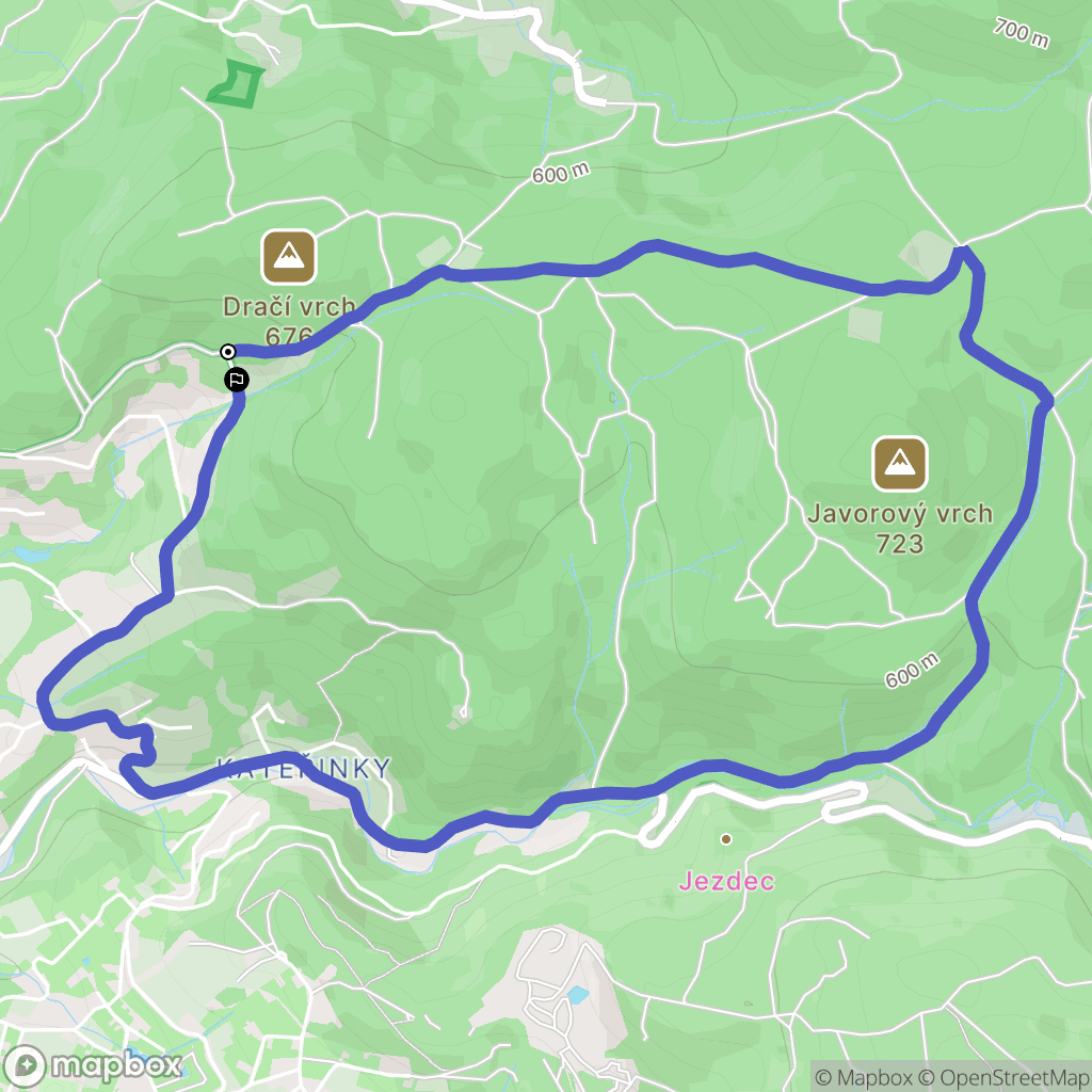 Liberec: mapa trasy - Czechia