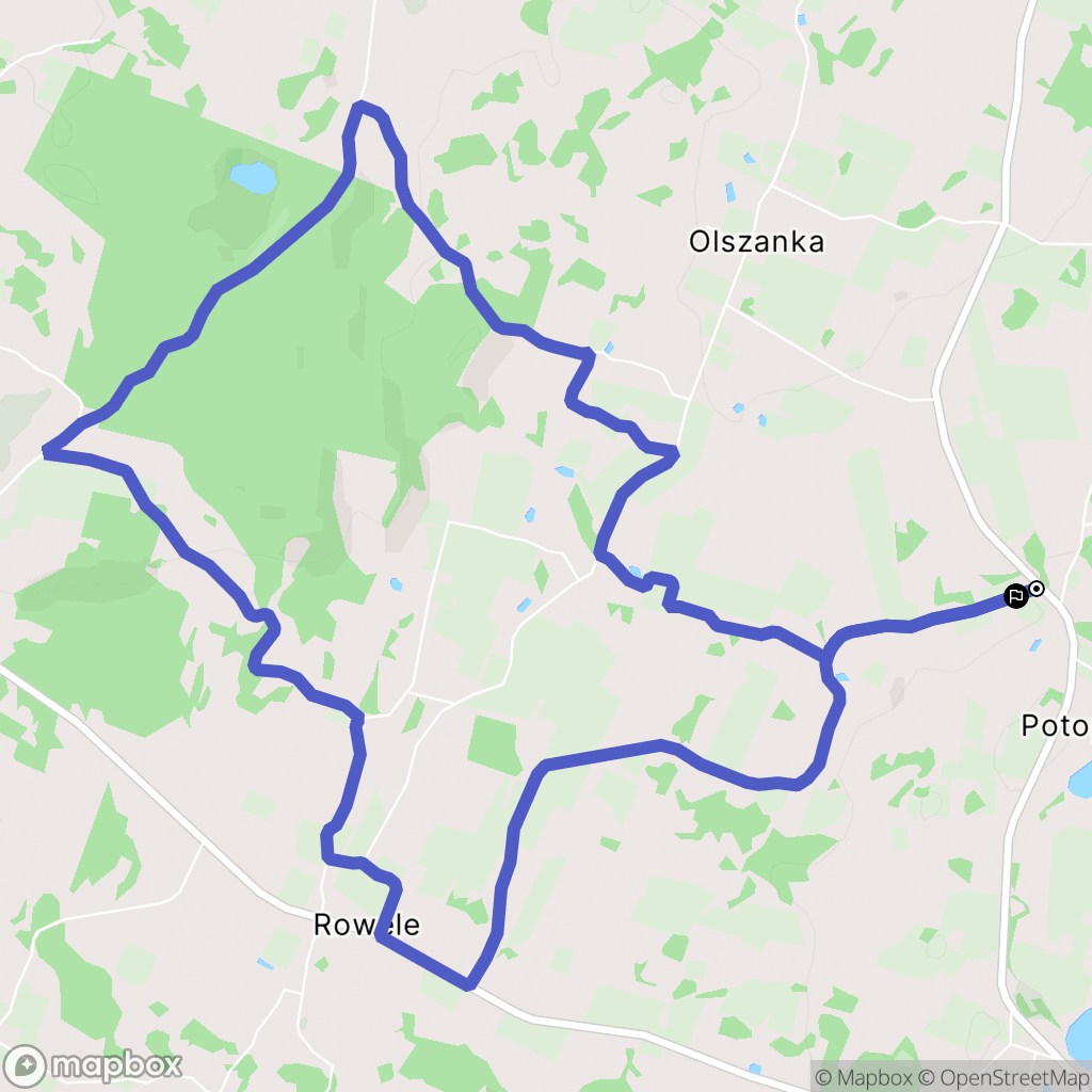 Potopy: mapa trasy - Poland