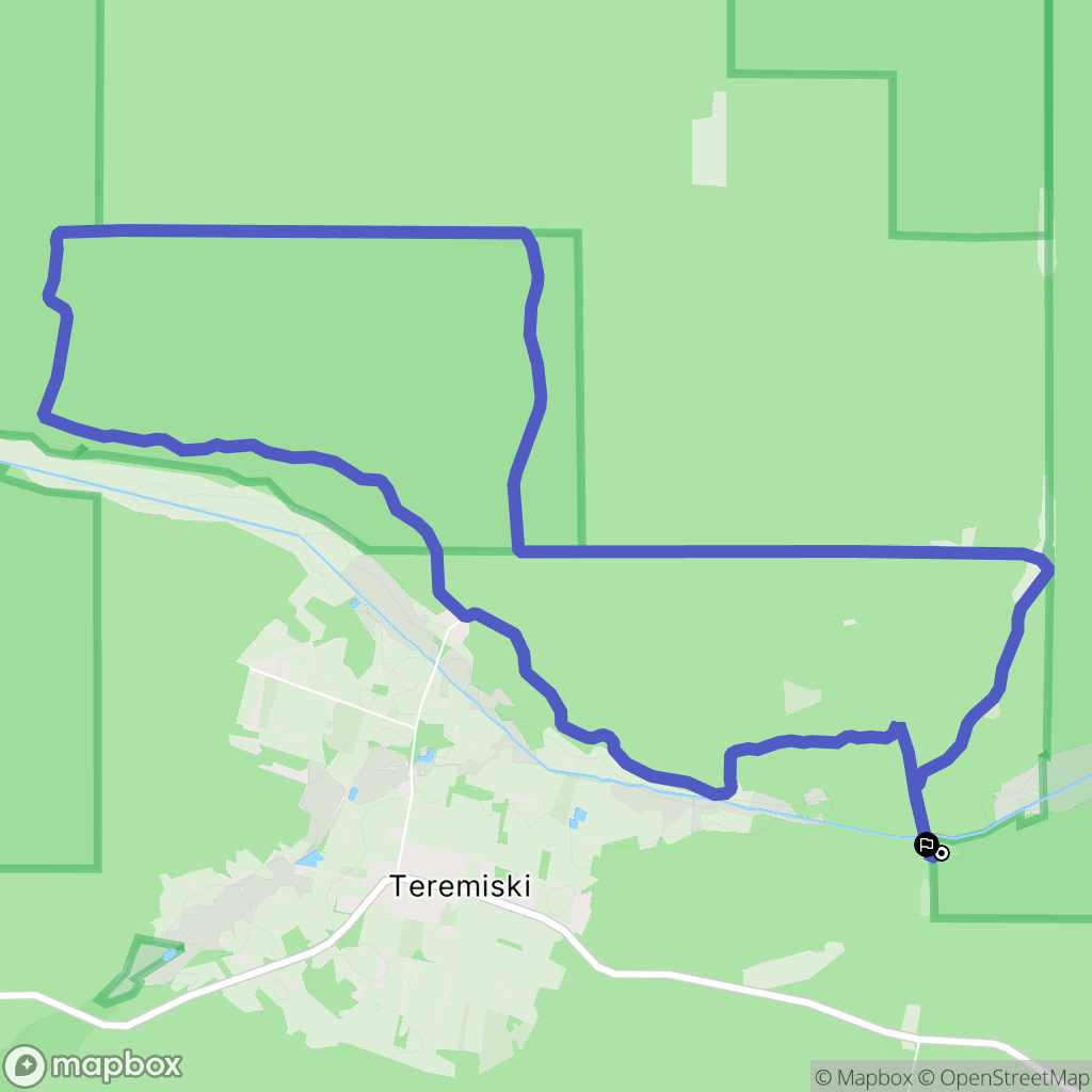 Teremiski: mapa trasy - Poland
