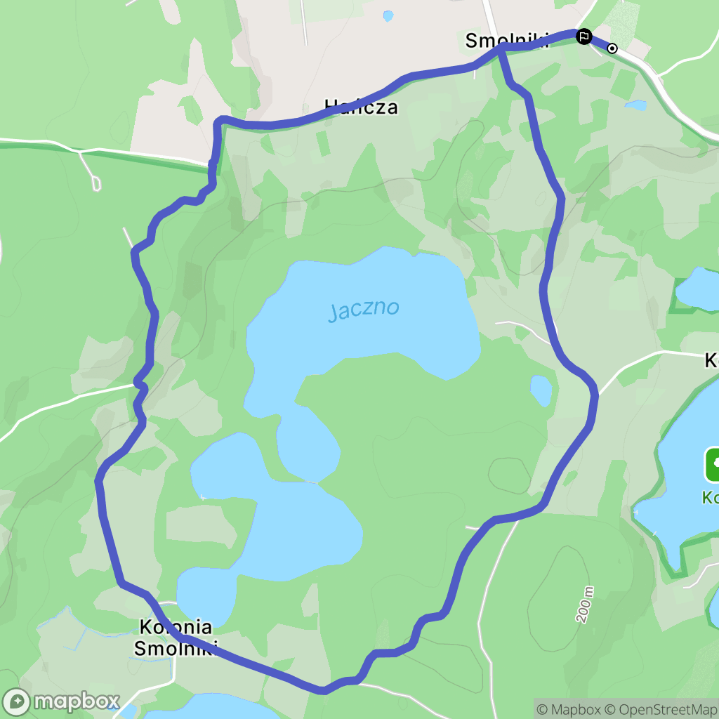 Smolniki: mapa trasy - Poland
