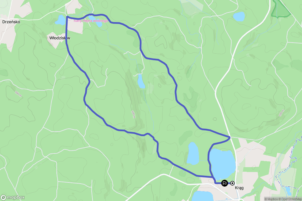 Krąg: mapa trasy - Poland