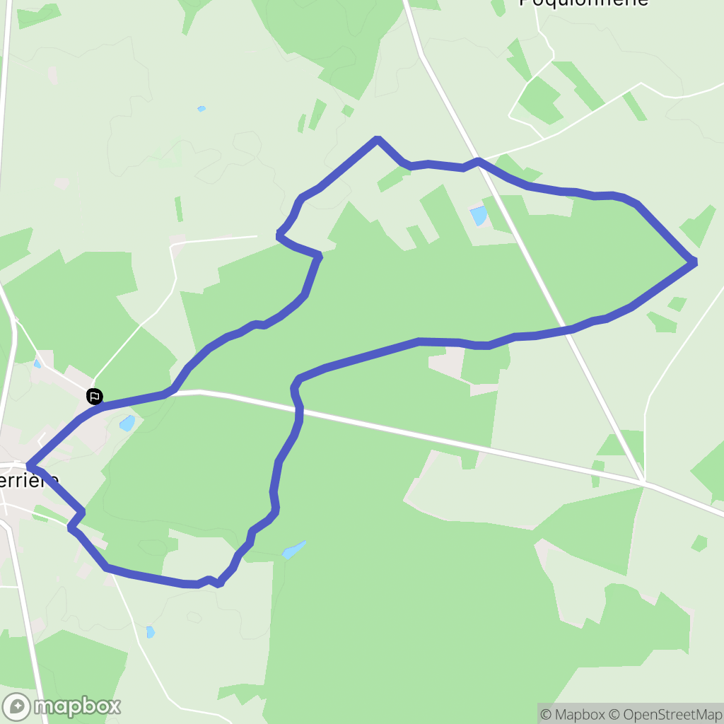 La Ferriere : carte du parcours de randonnée - France