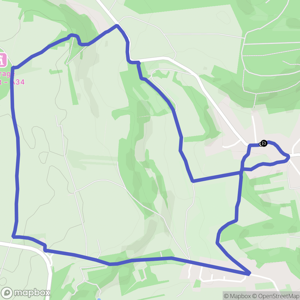 Longeville-lès-Saint-Avold : carte du parcours de randonnée - France