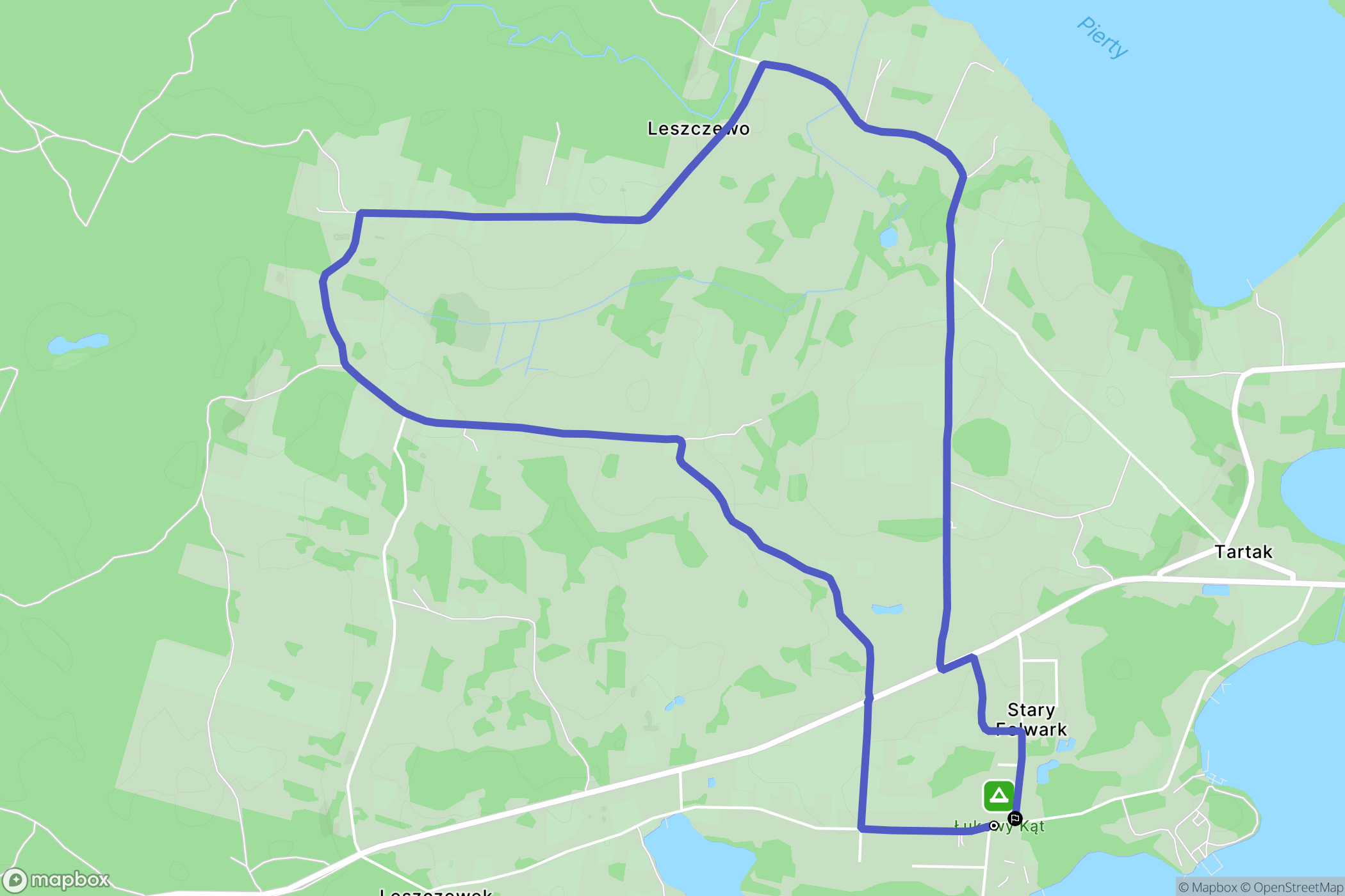 Stary Folwark: mapa trasy - Poland