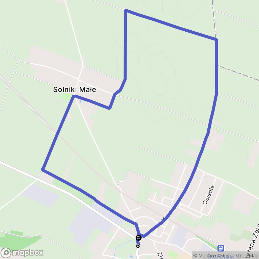Bierutów: mapa trasy - Poland