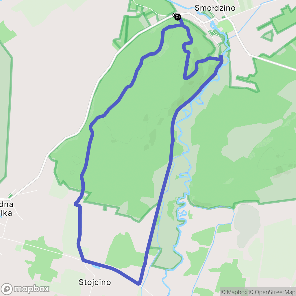 Smołdzino: mapa trasy - Poland