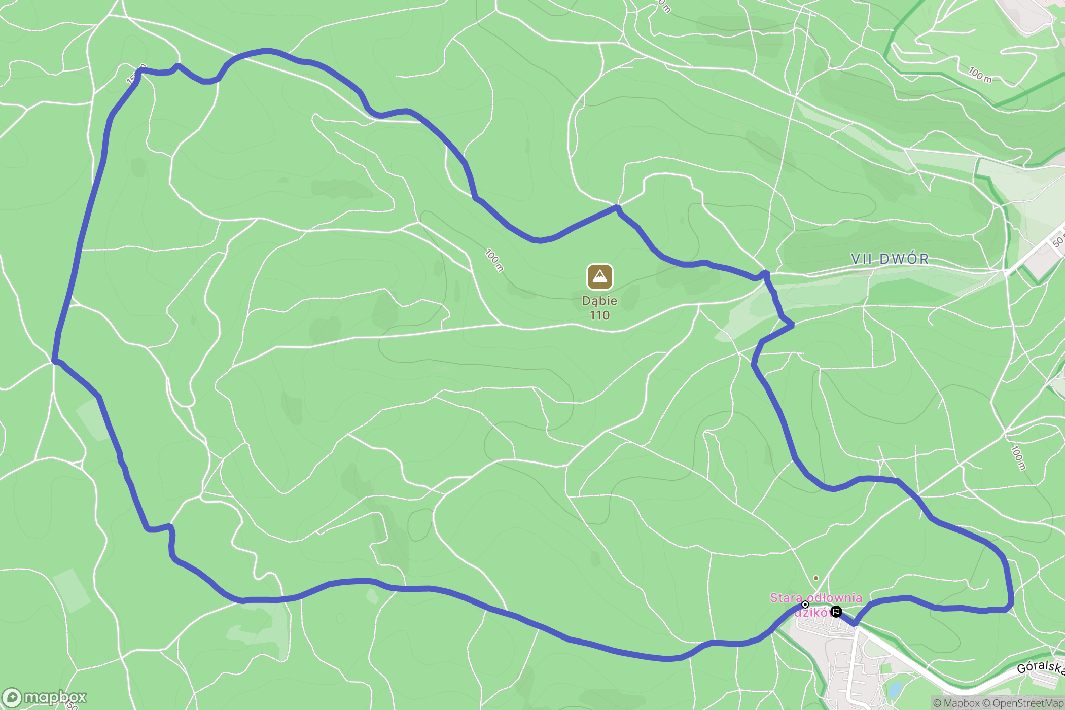 Gdańsk: mapa trasy - Poland