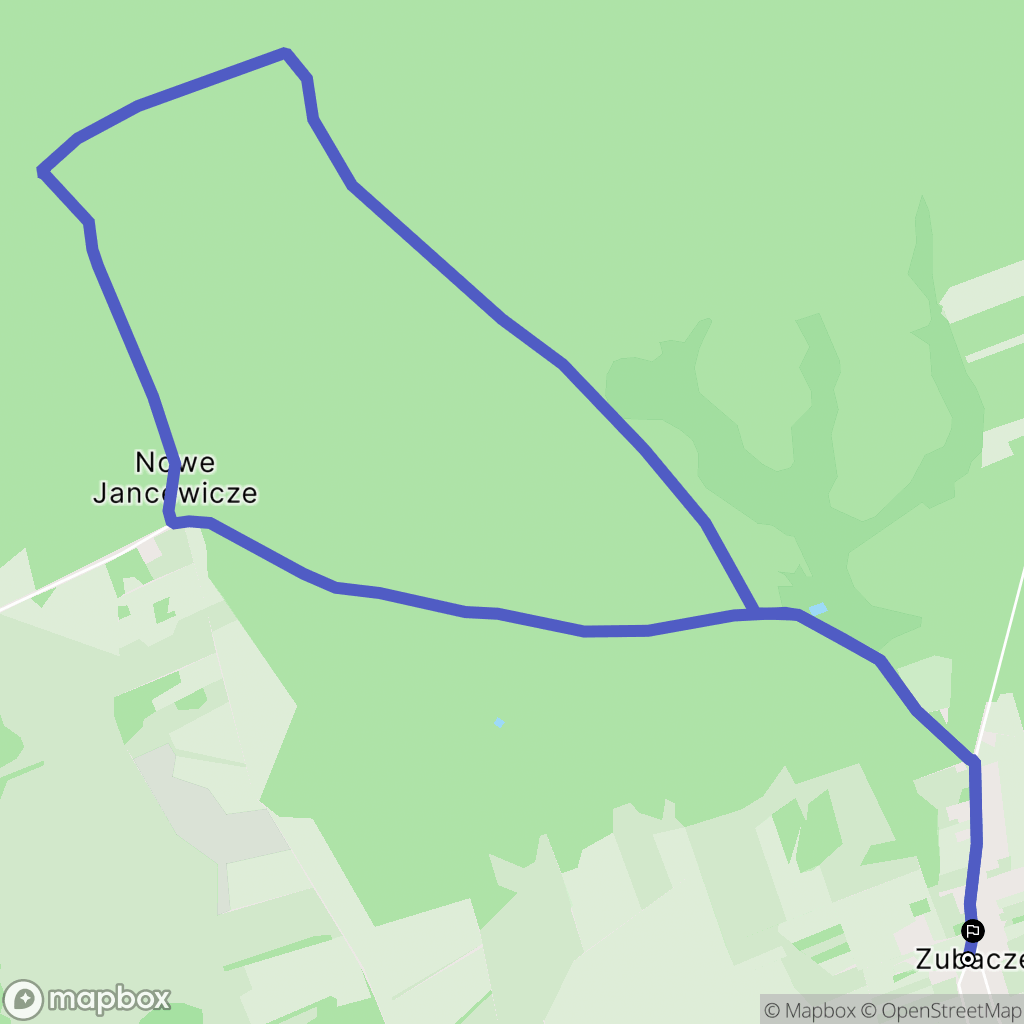Zubacze: mapa trasy - Poland