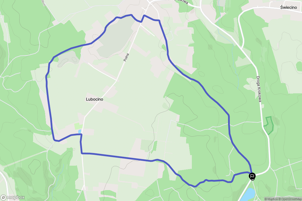 Golica: mapa trasy - Poland