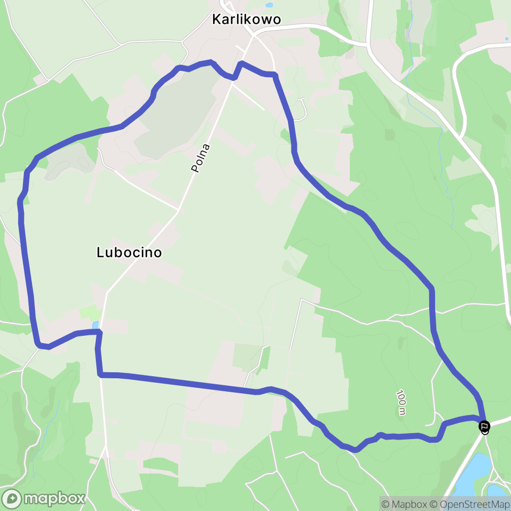 Golica: mapa trasy - Poland