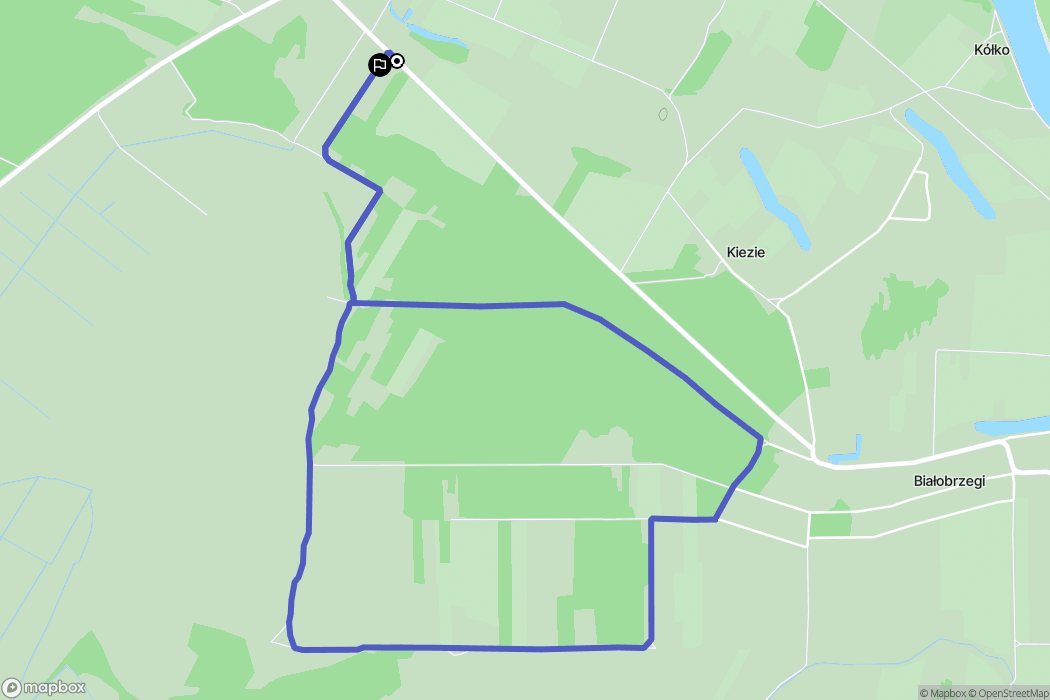 Kiełpiniec: mapa trasy - Poland