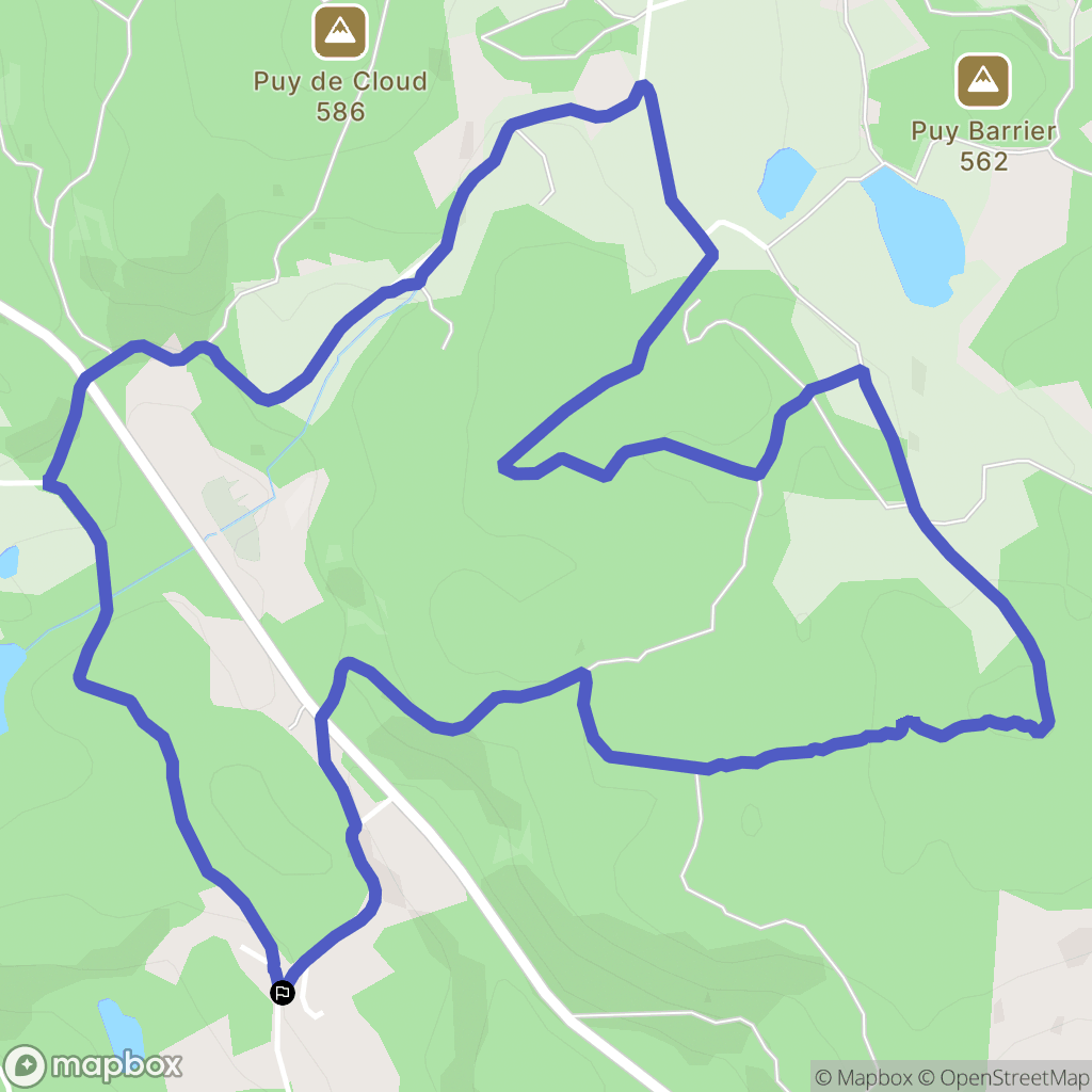 Ambazac : carte du parcours de randonnée - France