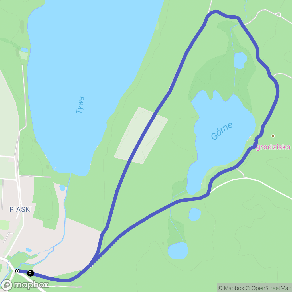 Swobnica: mapa trasy - Poland