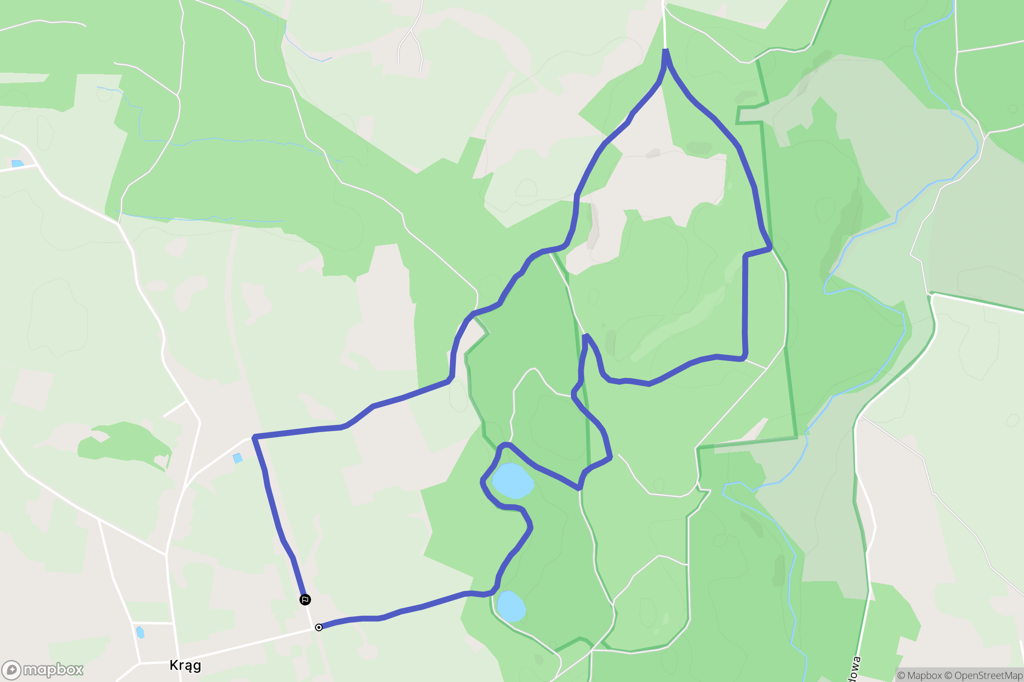 Krąg: mapa trasy - Poland