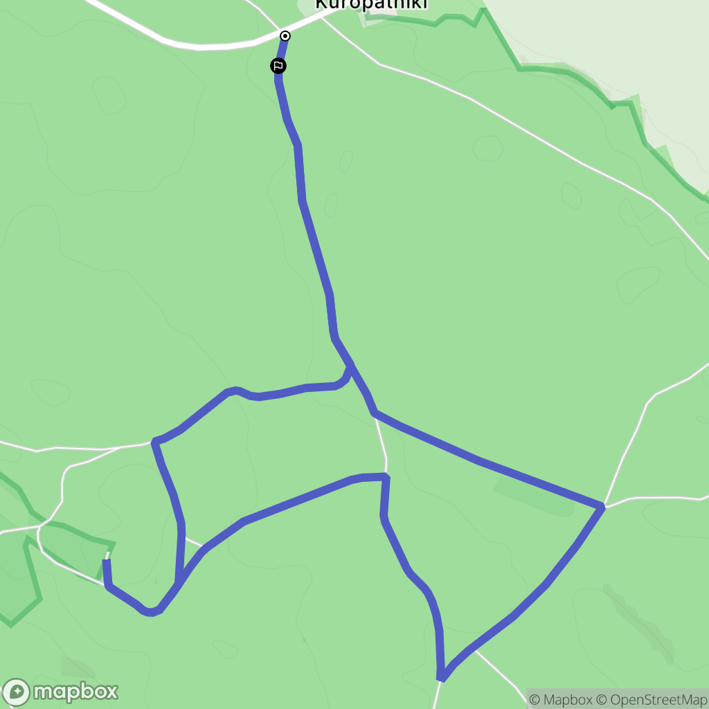 Kuropatniki: mapa trasy - Poland