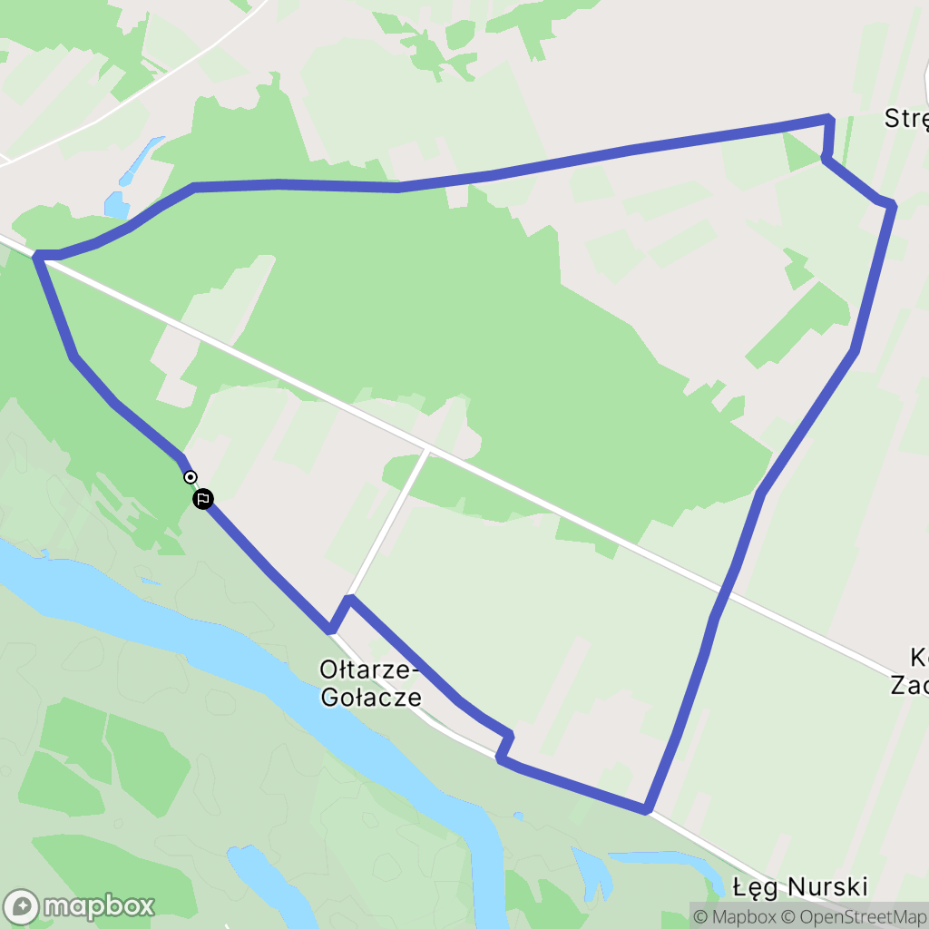 Ołtarze-Gołacze: mapa trasy - Poland