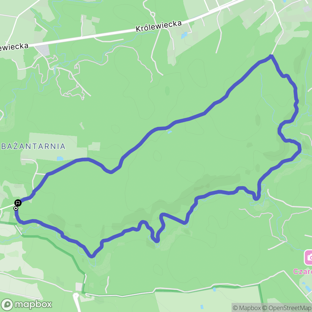 Elbląg: mapa trasy - Poland