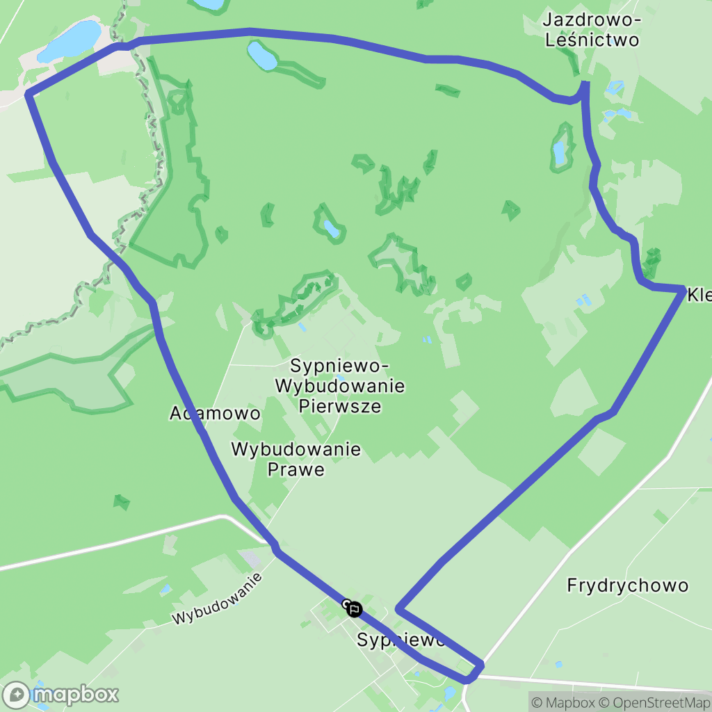 Sypniewo: mapa trasy - Poland