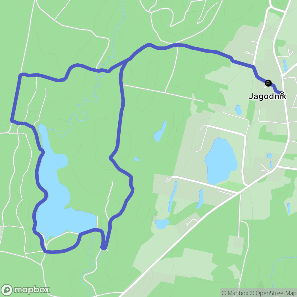 Jagodnik: mapa trasy - Poland