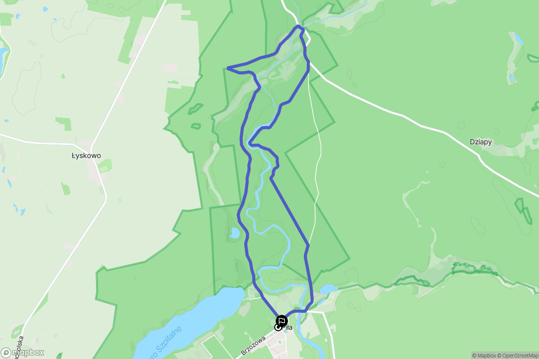 Piła: mapa trasy - Poland