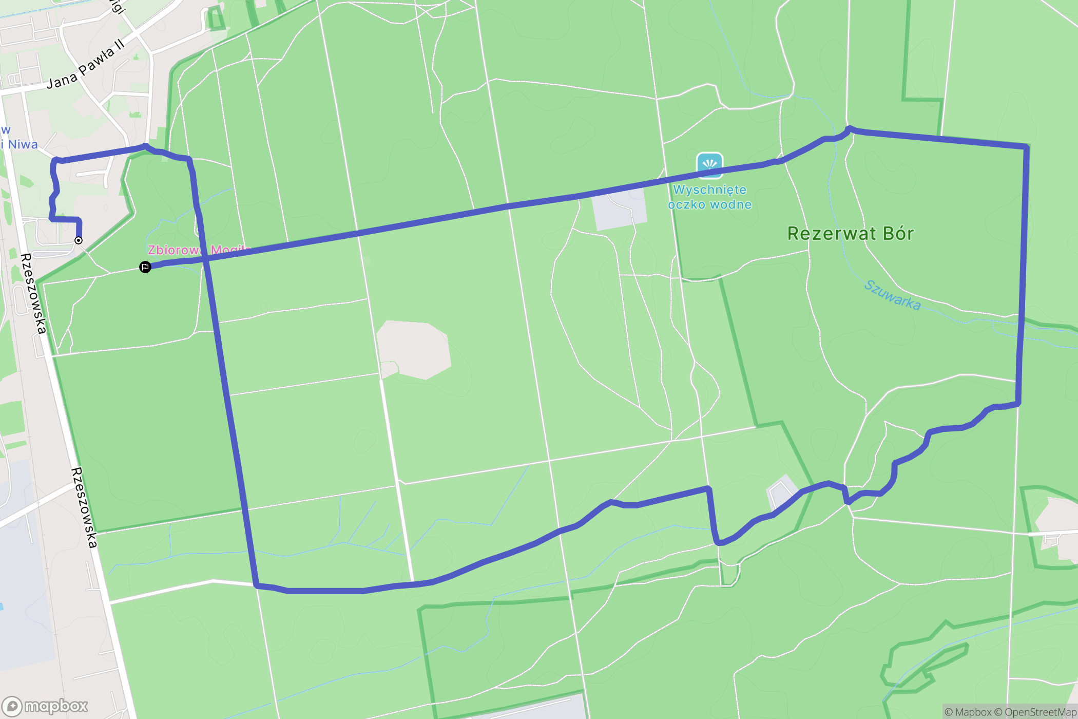 Głogów Małopolski: mapa trasy - Poland