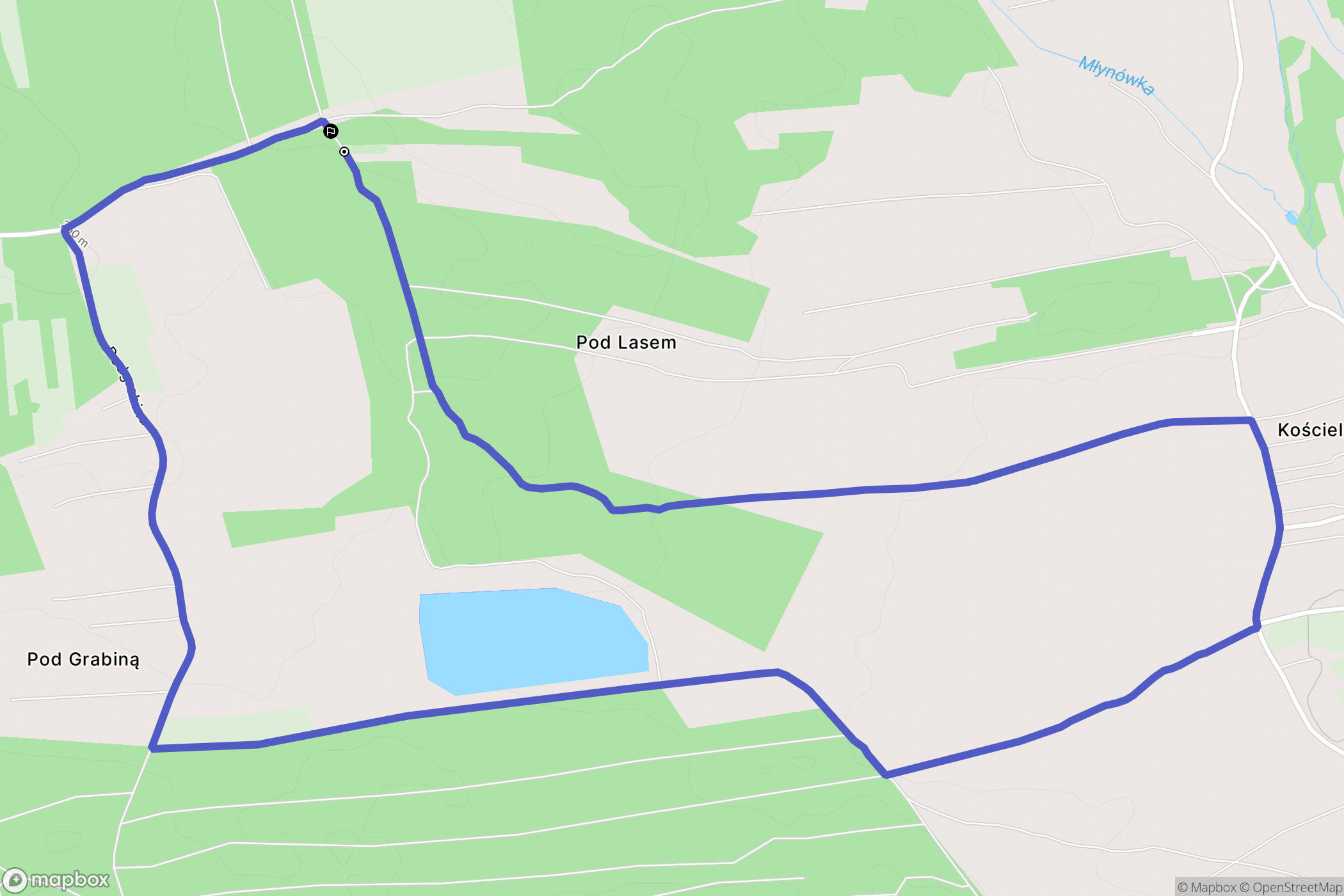 Rakszawa: mapa trasy - Poland