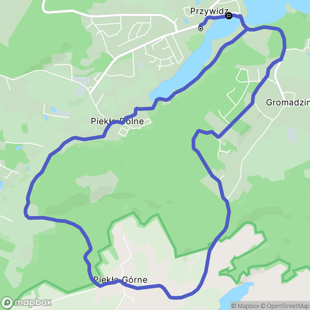 Przywidz: mapa trasy - Poland