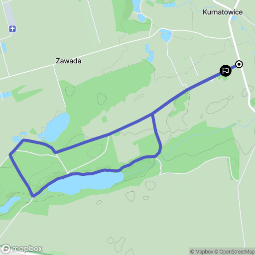 Kurnatowice: mapa trasy - Poland