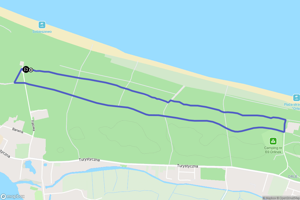 Gdańsk: mapa trasy - Poland