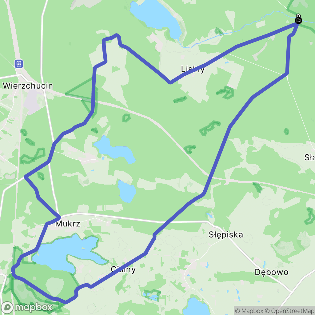 Lnianek: mapa trasy - Poland